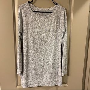 Athleta Long Sweater - Gray/Purple Speckled